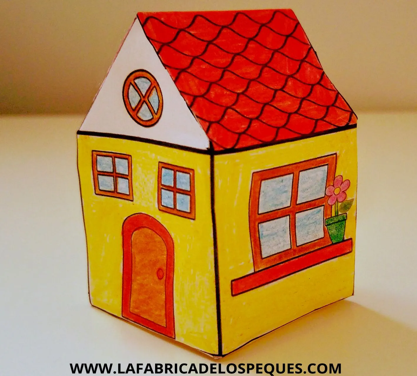 Manualidades infantiles: Casas imprimibles - La fábrica de los peques Manualidades infantiles: Casas imprimibles - La fábrica de los peques