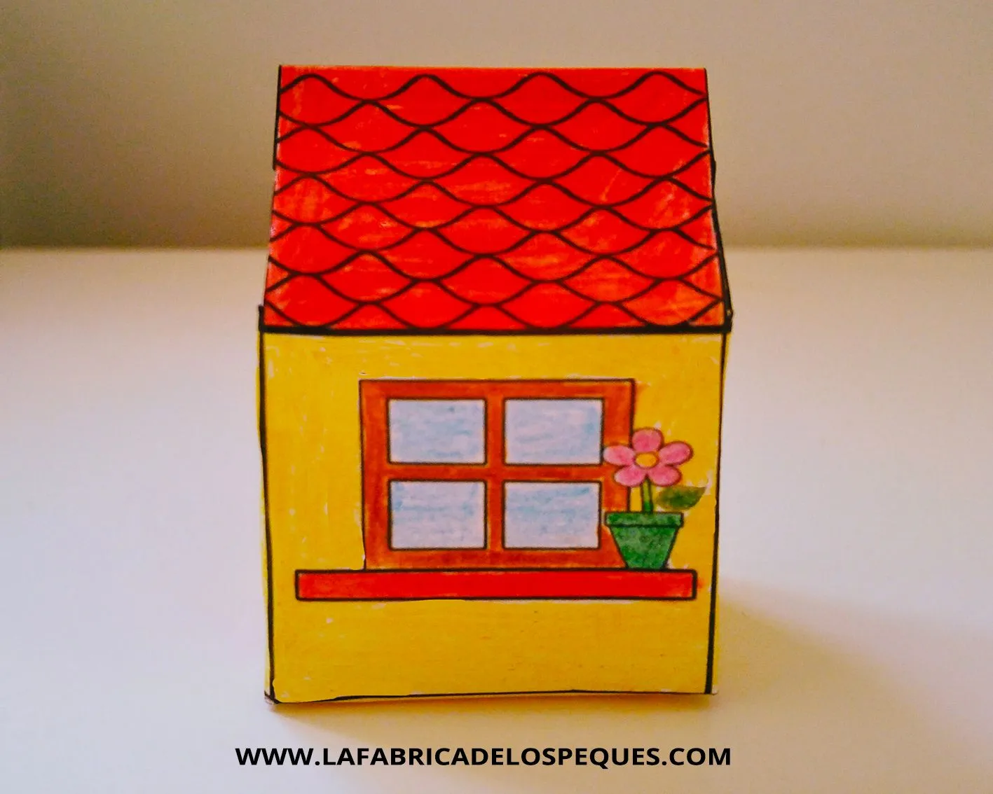 Manualidades infantiles: Casas imprimibles - La fábrica de los peques Manualidades infantiles: Casas imprimibles - La fábrica de los peques