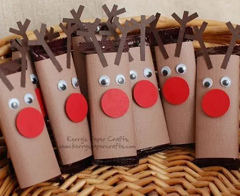 Manualidades navideñas renos - Imagui
