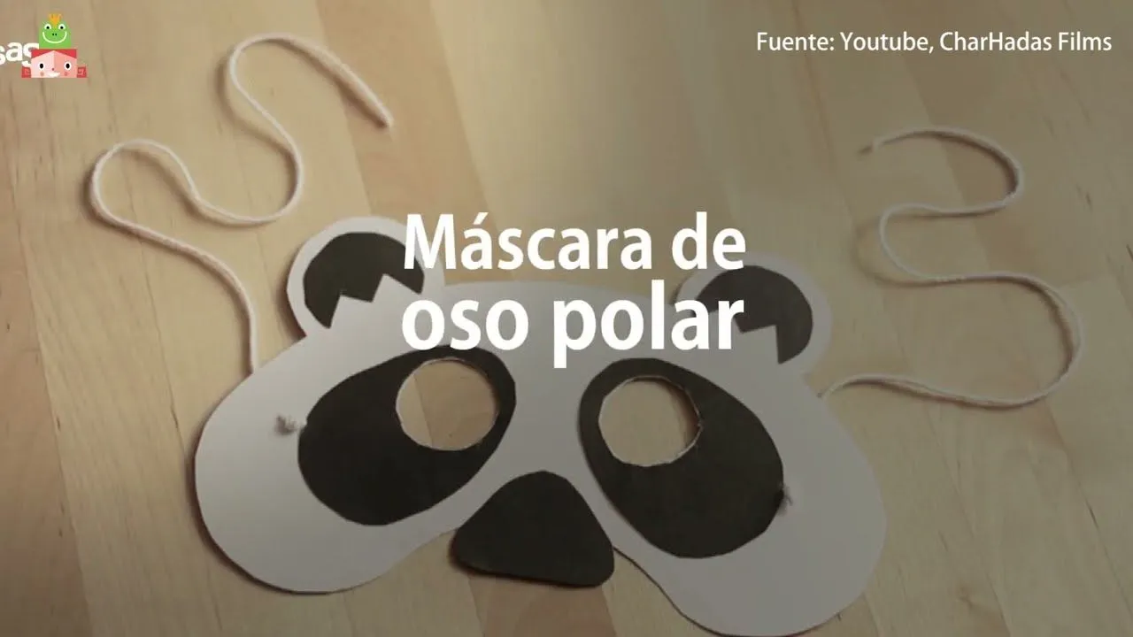 Manualidades invernales: Máscara de oso polar - YouTube Manualidades invernales: Máscara de oso polar - YouTube