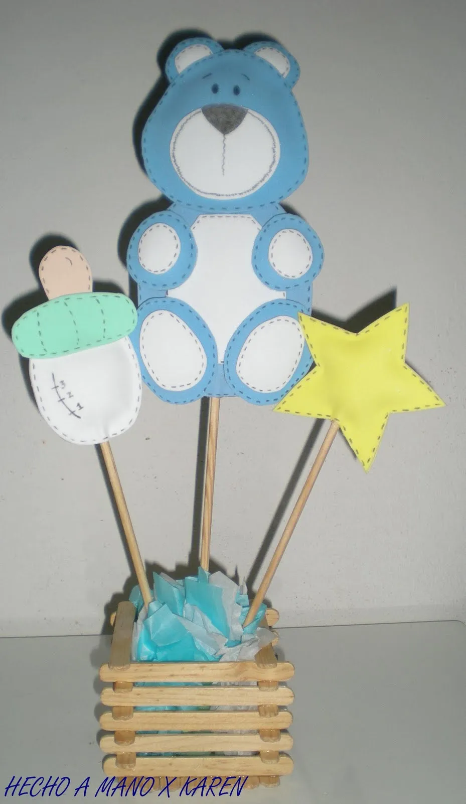 Manualidades Karen: Centro de Mesa Para Baby Shower Manualidades Karen: Centro de Mesa Para Baby Shower