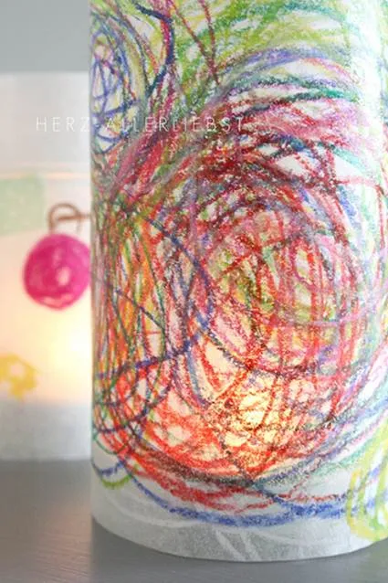 Manualidades: Lámpara con papel vegetal y velas - Decoracion ...