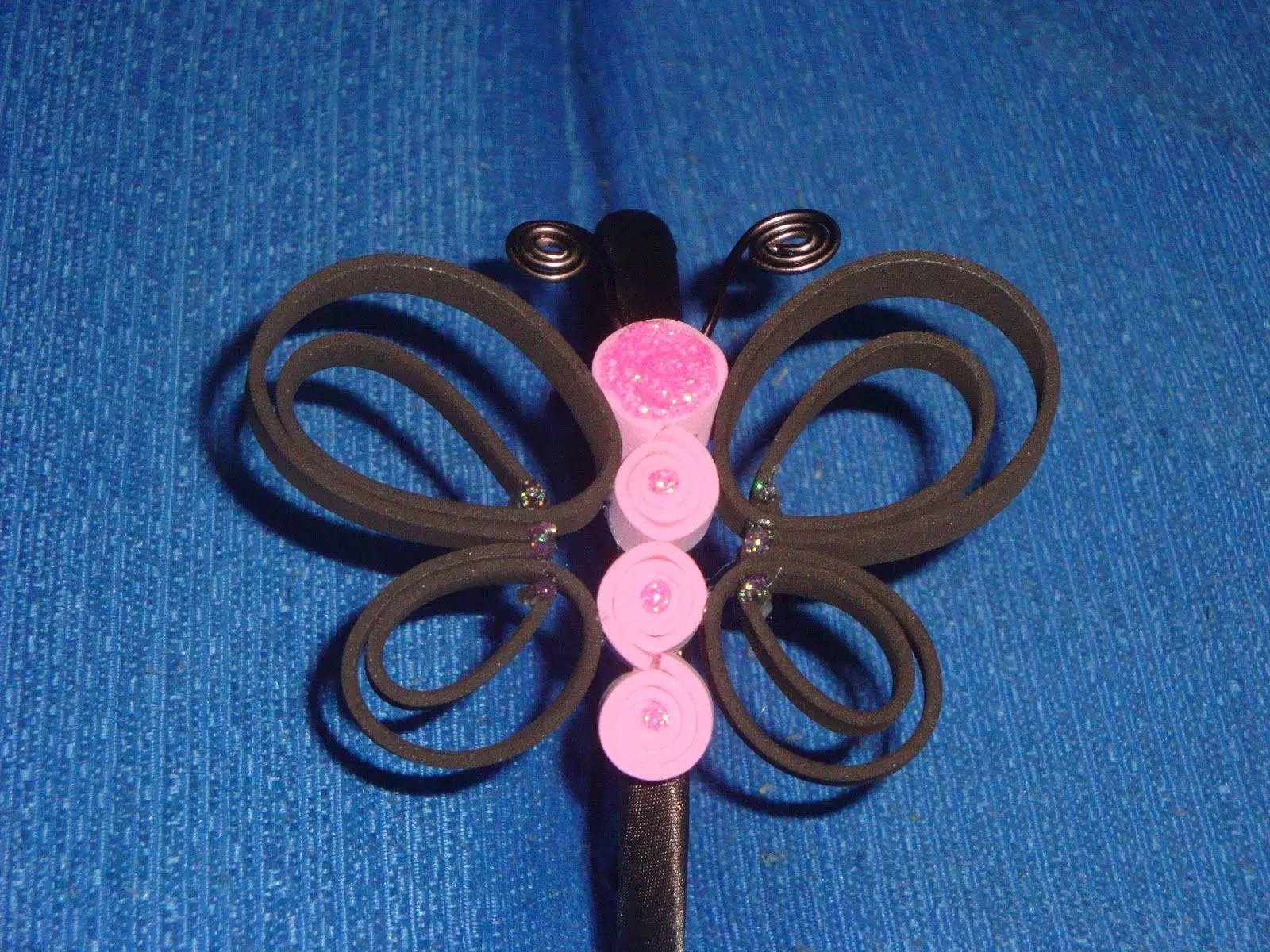 MANUALIDADES LIGAGUE : Diadema mariposa en marron y rosa de goma eva 3 MANUALIDADES LIGAGUE : Diadema mariposa en marron y rosa de goma eva 3