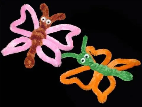 Manualidades con limpiapipas: Mariposa de chenilla - YouTube