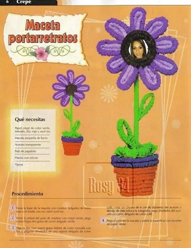 Manualidades día de la madre: Flores portarretratos | Jugar y colorear Manualidades día de la madre: Flores portarretratos | Jugar y colorear