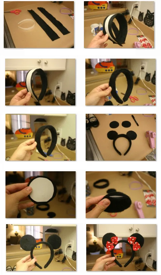 Como hacer unas orejas de raton de fomi - Imagui Como hacer unas orejas de raton de fomi - Imagui