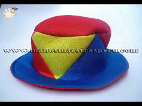 Manualidades Microporoso Gorros Foamy - manosmaestrasperu - YouTube