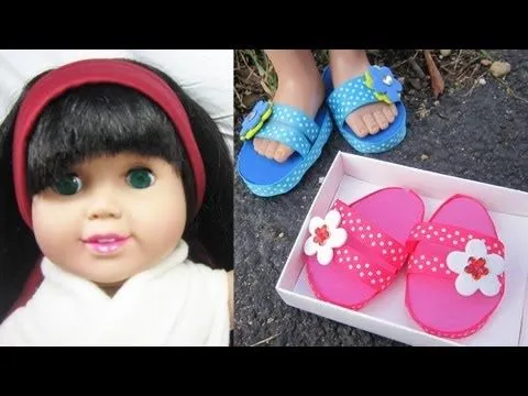Manualidades para muñecas American Girl: Cómo hacer zapatillas ...