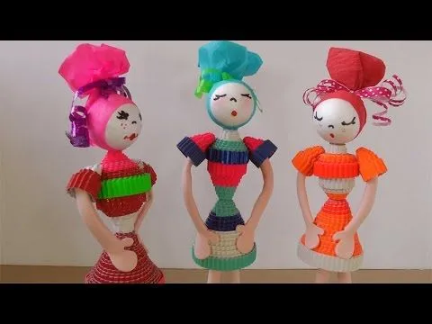 Manualidades: Muñecas de cartón corrugado - Manualidades para ... Manualidades: Muñecas de cartón corrugado - Manualidades para ...