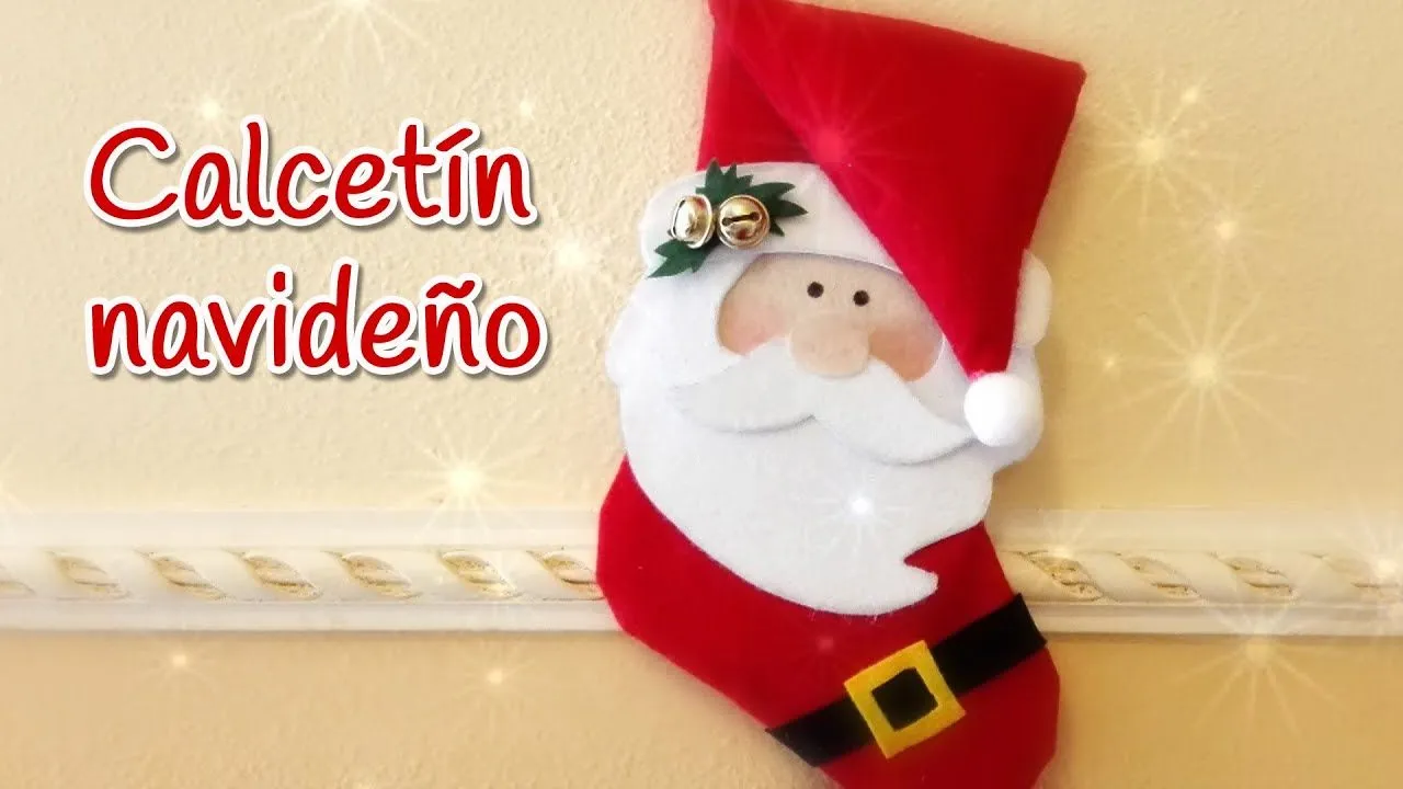 Manualidades para Navidad: CALCETIN navideño (bota) SIN COSER - Innova  Manualidades - YouTube