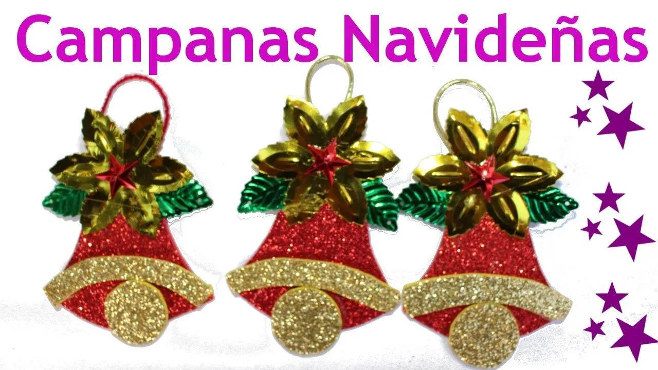 Manualidades para navidad: Campanas navideñas - Manualidades de Lina - YouTube Manualidades para navidad: Campanas navideñas - Manualidades de Lina - YouTube