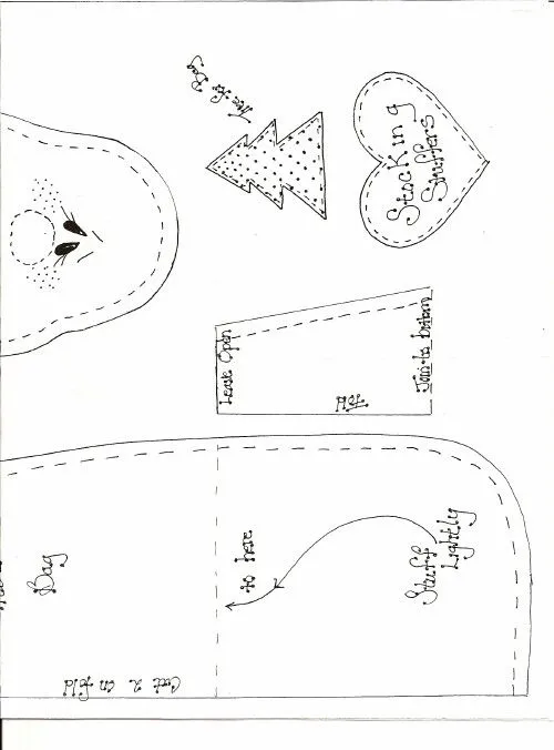 Santa claus de fieltro moldes - Imagui