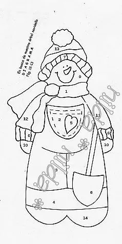 Manualidades Navidad foami para niños Muñeco de Nieve