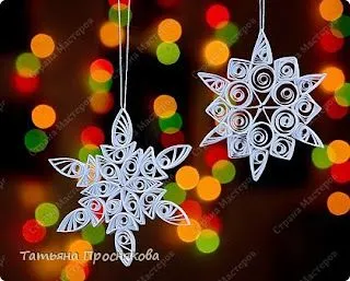 Manualidades navideñas en filigrana :