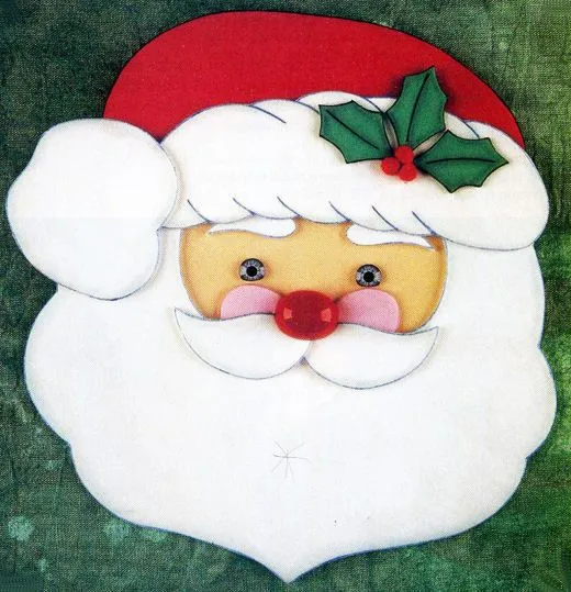 Manualidades Navideñas en Foami: Carita de Santa Clos ~ lodijoella