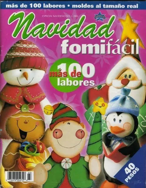 manualidades navideñas en foami | REVISTAS CON MOLDES GRATIS ...