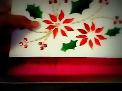 Manualidades Navideñas tarjetas bordadas - YouTube