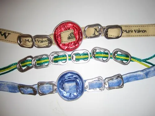 Como hacer pulseras de chapas de latas - Imagui Como hacer pulseras de chapas de latas - Imagui