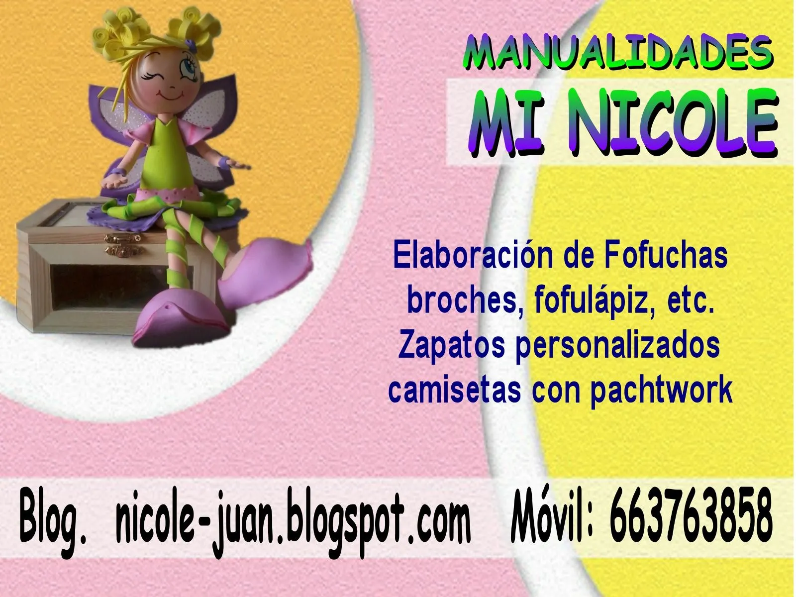 Manualidades mi nicole: TARJETA DE PRESENTACIÓN Manualidades mi nicole: TARJETA DE PRESENTACIÓN