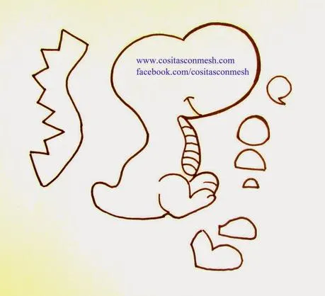 Manualidades para dia del niño dulcero dinosaurio - Paperblog