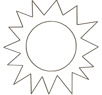 Soles para niños para colorear - Imagui