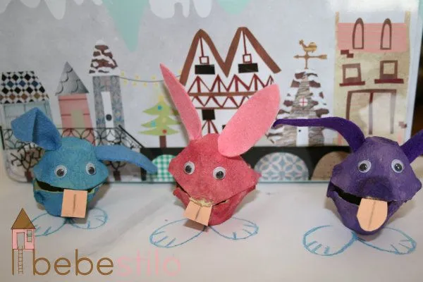 Manualidades con niños: conejos de pascua - Sonambulistas