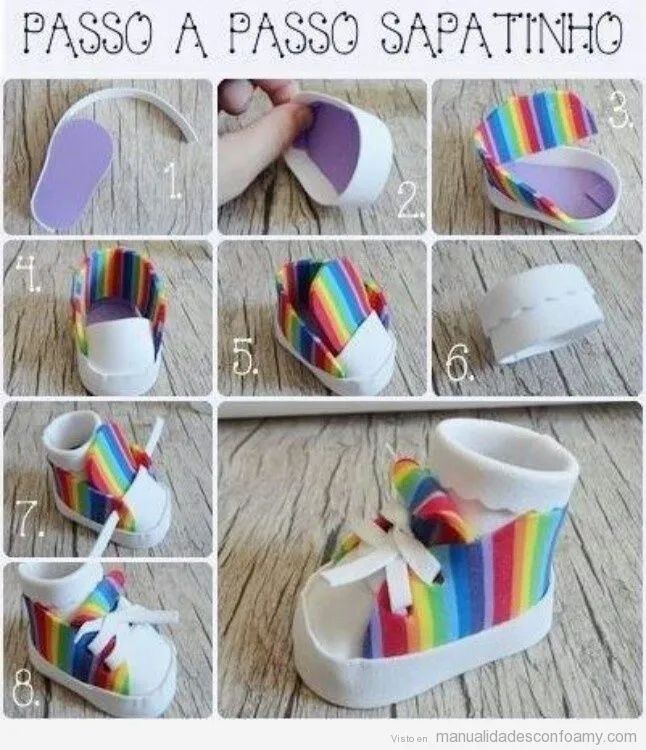 Botas | Manualidades con Foamy | Fotos, Ideas tutoriales y ...