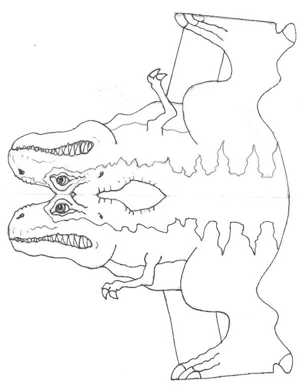Manualidades para niños: Molde Tiranosaurio Rex (Cuerpo ... Manualidades para niños: Molde Tiranosaurio Rex (Cuerpo ...