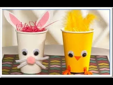 Manualidades para niños con vasos descartables 3 - YouTube Manualidades para niños con vasos descartables 3 - YouTube