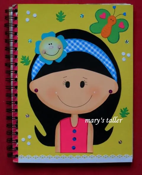 MANUALIDADES Y NOVEDADES: Cuadernos decorados MANUALIDADES Y NOVEDADES: Cuadernos decorados