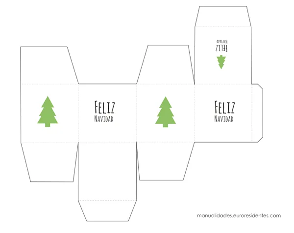 Manualidades: 15 Cajas de Navidad para imprimir Manualidades: 15 Cajas de Navidad para imprimir