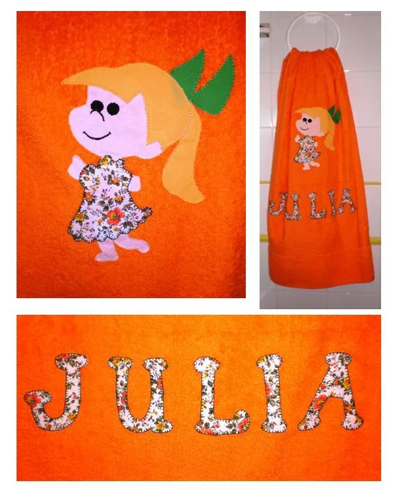 Las manualidades de OlguitaRoVe: Toalla con nombre en Patchwork Las manualidades de OlguitaRoVe: Toalla con nombre en Patchwork