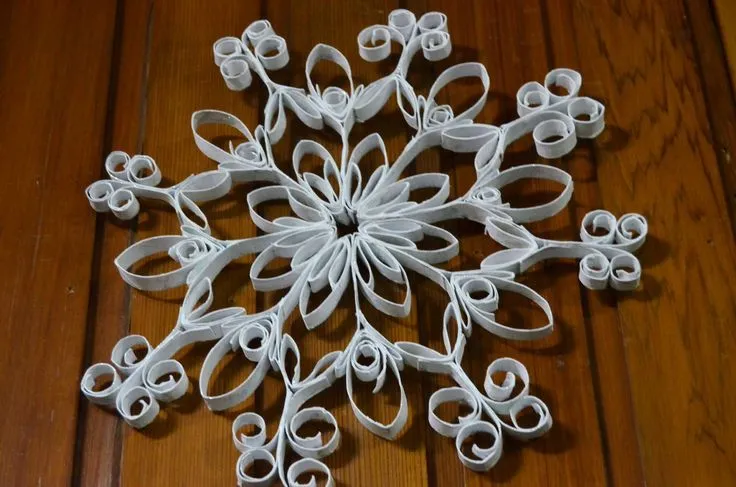 Estrella con tubo de carton | manualidades | Pinterest