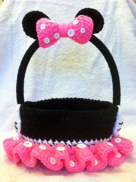 Minnie/Mickey Mouse Easter Basket Crochet Easter by YarnArtista ... Minnie/Mickey Mouse Easter Basket Crochet Easter by YarnArtista ...