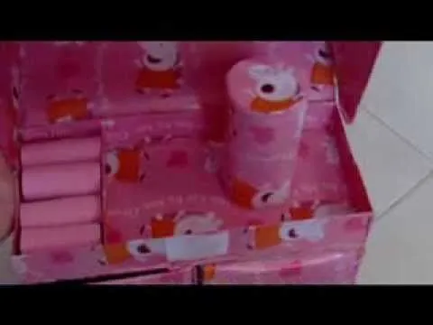 Manualidades Organizador de carton Peppa pig - YouTube