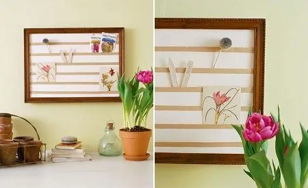 Manualidades: Original cartelera para tu cuarto
