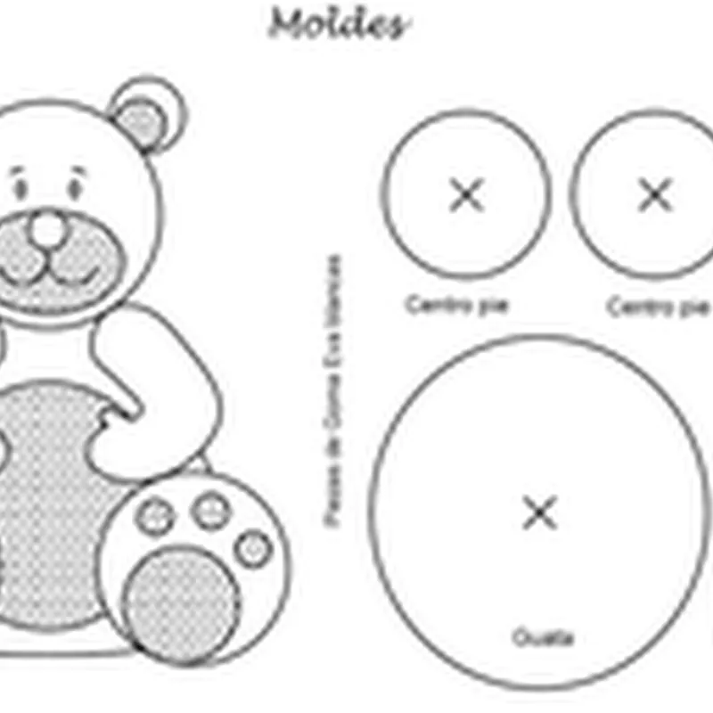 Manualidades oso en foami - Jugar y Colorear Manualidades oso en foami - Jugar y Colorear
