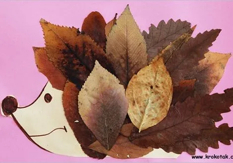 Manualidades de otoño para hacer con los niños; un erizo! Manualidades de otoño para hacer con los niños; un erizo!