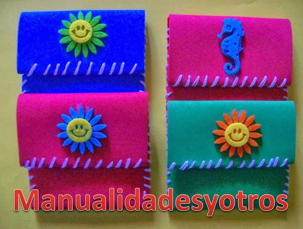 Manualidades y otros: Monederos de goma eva Manualidades y otros: Monederos de goma eva