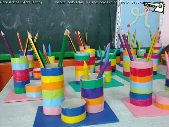 Portalápices para el día del padre - Manualidades Infantiles Portalápices para el día del padre - Manualidades Infantiles