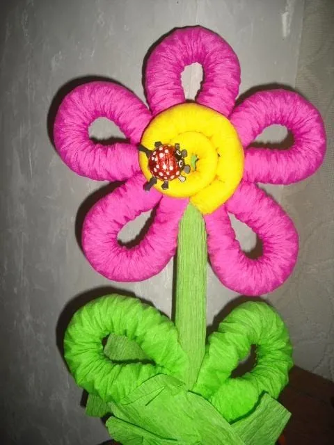 Moños con papel crepe - Imagui Moños con papel crepe - Imagui