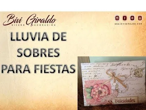 MANUALIDADES EN PAPEL, LLUVIA DE SOBRES PARA FIESTAS - YouTube MANUALIDADES EN PAPEL, LLUVIA DE SOBRES PARA FIESTAS - YouTube