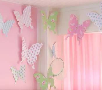 Manualidades con papel: mariposas para la pared - Guia de MANUALIDADES Manualidades con papel: mariposas para la pared - Guia de MANUALIDADES