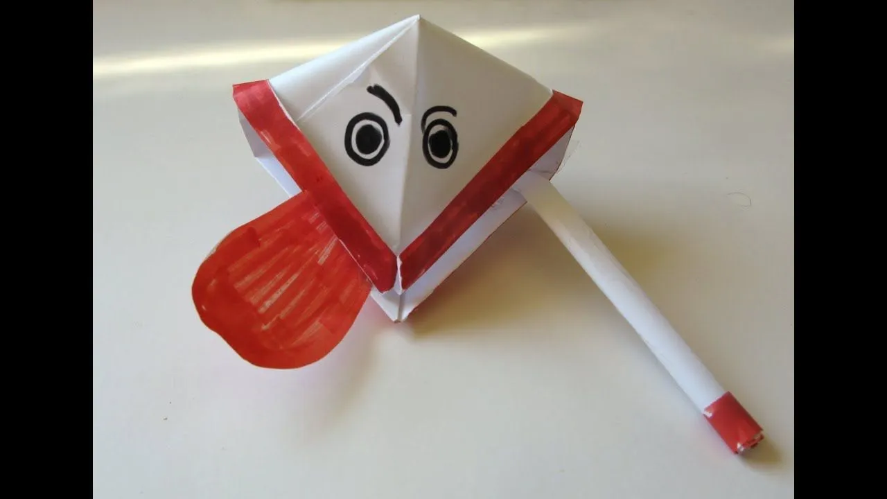 Manualidades con papel - Patito de papel - Manualidades para todos - YouTube Manualidades con papel - Patito de papel - Manualidades para todos - YouTube