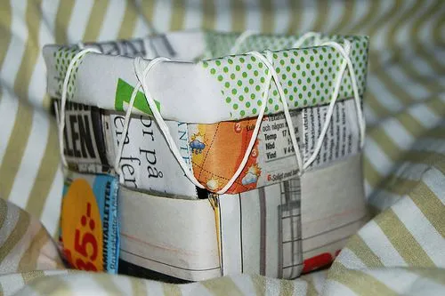 Manualidades con papel de periódico - Manualidades