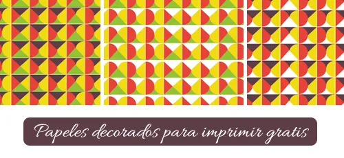 Manualidades: Papel scrap para imprimir: Motivos geométricos Manualidades: Papel scrap para imprimir: Motivos geométricos