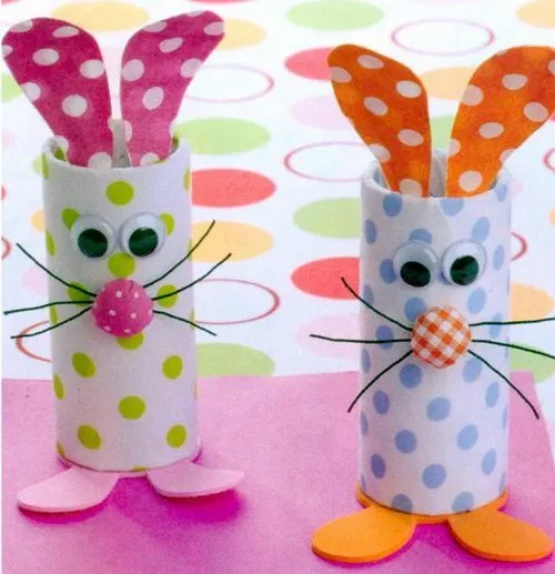 Manualidades de Pascua: Conejitos fáciles para ...