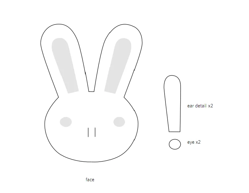 Canasta para los huevos de pascua con conejitos Canasta para los huevos de pascua con conejitos