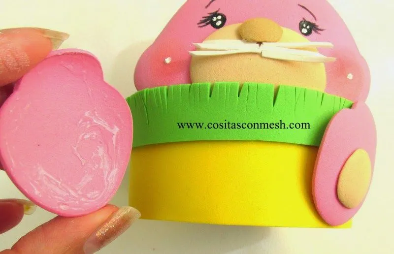 Manualidades para pascua paso a paso-conejo ~ cositasconmesh Manualidades para pascua paso a paso-conejo ~ cositasconmesh