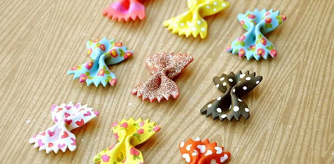 Manualidades con pasta pintada - Manualidades para Fiestas y ...